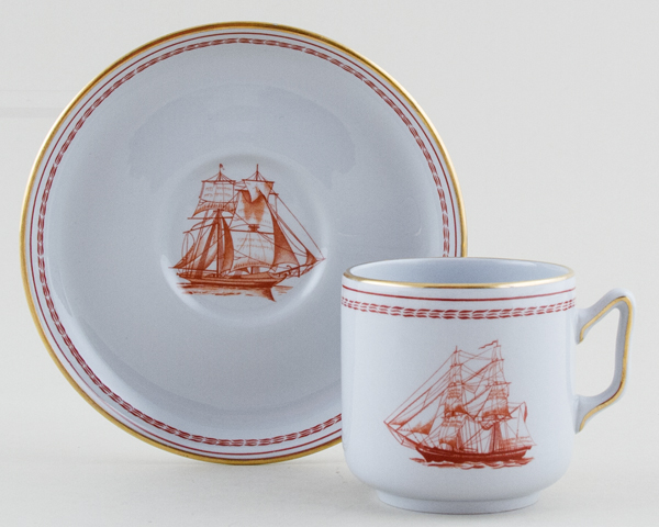 Coffee Cup and Saucer Brig Eliza c1970s